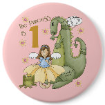 1st Birthday Princess Pin