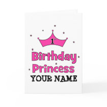 1st Birthday Princess!  with pink crown