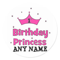 1st Birthday Princess!  with pink crown