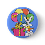 1st Birthday Rabbit Buttons