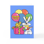 1st Birthday Rabbit Card