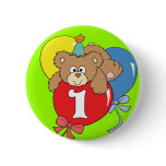 1st Birthday Teddy Bear (2) Pins