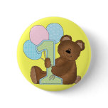 1st Birthday Teddy Bear (3) Pin