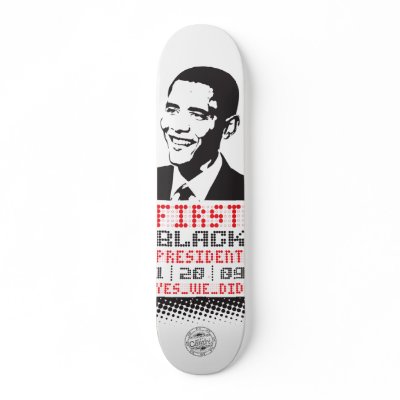 1st black prez skateboard by wtfscastro