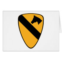 1st Cav Patch Greeting Card