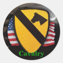1st cavalry air cav army scrapbooks patch Sticker
