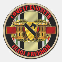 1st Cavalry Division Engineer OIF Stickers
