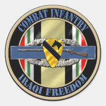 1st Cavalry Division Infantry OIF Sticker