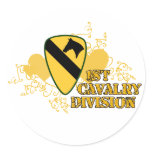 1st Cavalry Division Round Stickers