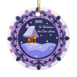 1st Christmas 2010 Cabin Christmas Ornament