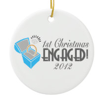 1st Christmas Engaged Ornament ornaments