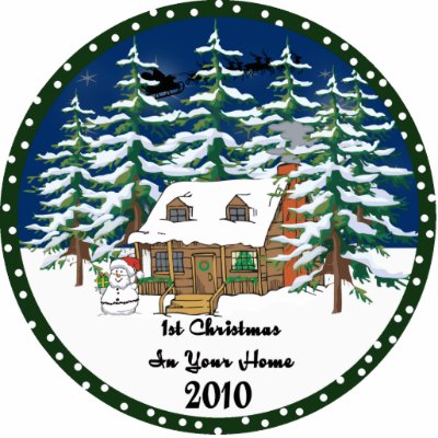 1st Christmas In Y0ur Home 2010 Ornament Photo Cutout by freespiritdesigns