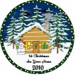 1st Christmas In your Home 2010 Ornament Photo Cutout