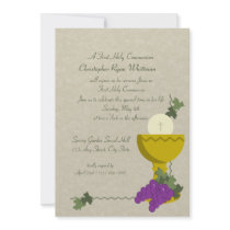 1st Communion Chalice Invite