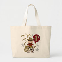 1st Cowboy Birthday Canvas Bag