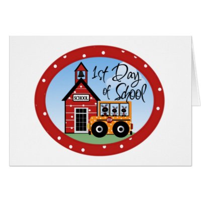 1st Day of School Tshirts and Gifts Cards by school_teacher