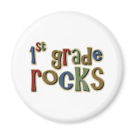1st Grade Rocks First Refrigerator Magnets