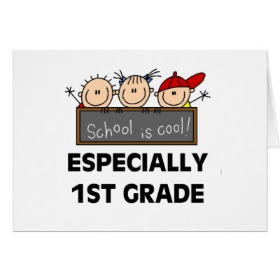 1st Grade School is Cool Card by school_teacher