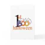 1st Halloween Ghost BOO! Greeting Card