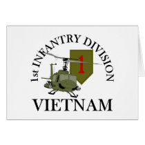 1st ID Vietnam Greeting Card