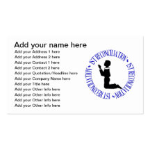 1st Reconcilation - First Confession Business Card
