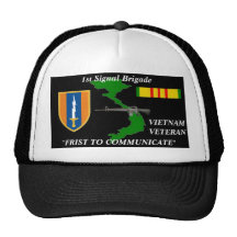 1st Signal Brigade"1st to Communicate" Ball Caps Hat