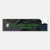 1st special operations command socom  Bumper Stick Bumper Stickers