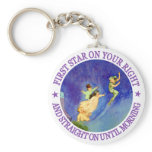 1ST STAR ON YOUR RIGHT, STRAIGHT ON UNTIL MORNING keychains