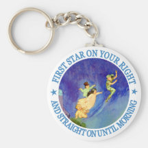 1ST STAR ON YOUR RIGHT, STRAIGHT ON UNTIL MORNING KEY CHAINS