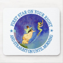 1ST STAR ON YOUR RIGHT, STRAIGHT ON UNTIL MORNING MOUSE PADS