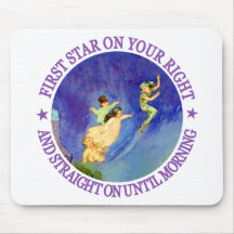 1ST STAR ON YOUR RIGHT, STRAIGHT ON UNTIL MORNING MOUSE MAT