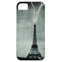 1st Strike - Lightning hits Eiffel Tower 1902 iPhone 5 Cases