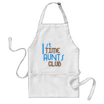 1st Time Aunts Club (Blue) Aprons