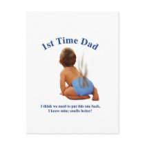1st time Dad Postcards