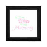 1st Time Mummy Pink Flowers Gifts Jewelry Box