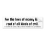 1Timothy 6:10 Holy Bible New International Version Bumper Stickers