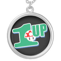 1up Gamer Geek Custom Necklace