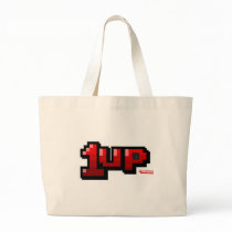 1UP - Gamer Video Games Extra Life Geek Canvas Bag