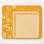 1x1 orange mouse mat