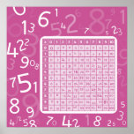 1x1 pink poster