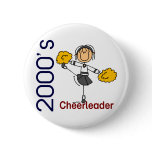2000’s Cheerleader Stick Figure Pinback Button