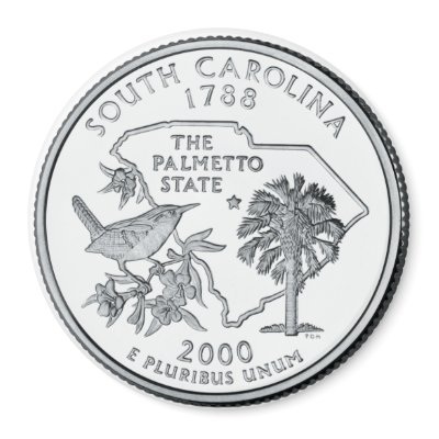 2000 South Carolina State Quarter magnet by StateQuarterGear