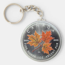 2001 Canada Silver Coin Keychain