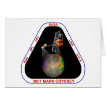 2001 Mars Odyssey Greeting Cards