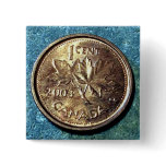 2003 Canadian Penny (Front) Button