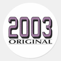 2003 Original Round Stickers