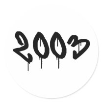 2003 ROUND STICKERS
