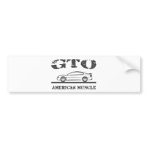 2004-06 GTO American Muscle Car Bumper Sticker