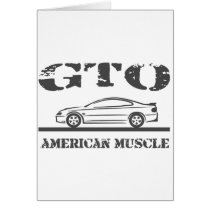 2004-06 GTO American Muscle Car Greeting Card