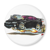 2004-06 GTO Black Car Refrigerator Magnets